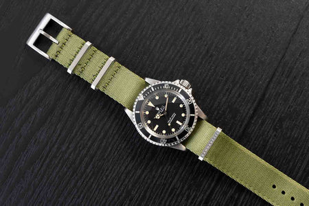 The Seatbelt NATO Strap - Army Green