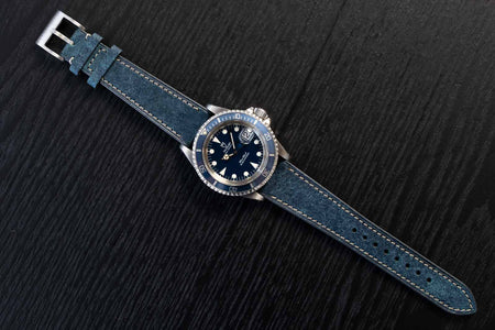 Martino Leather Strap - Blue